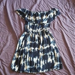 tie dye women off the sholder dress